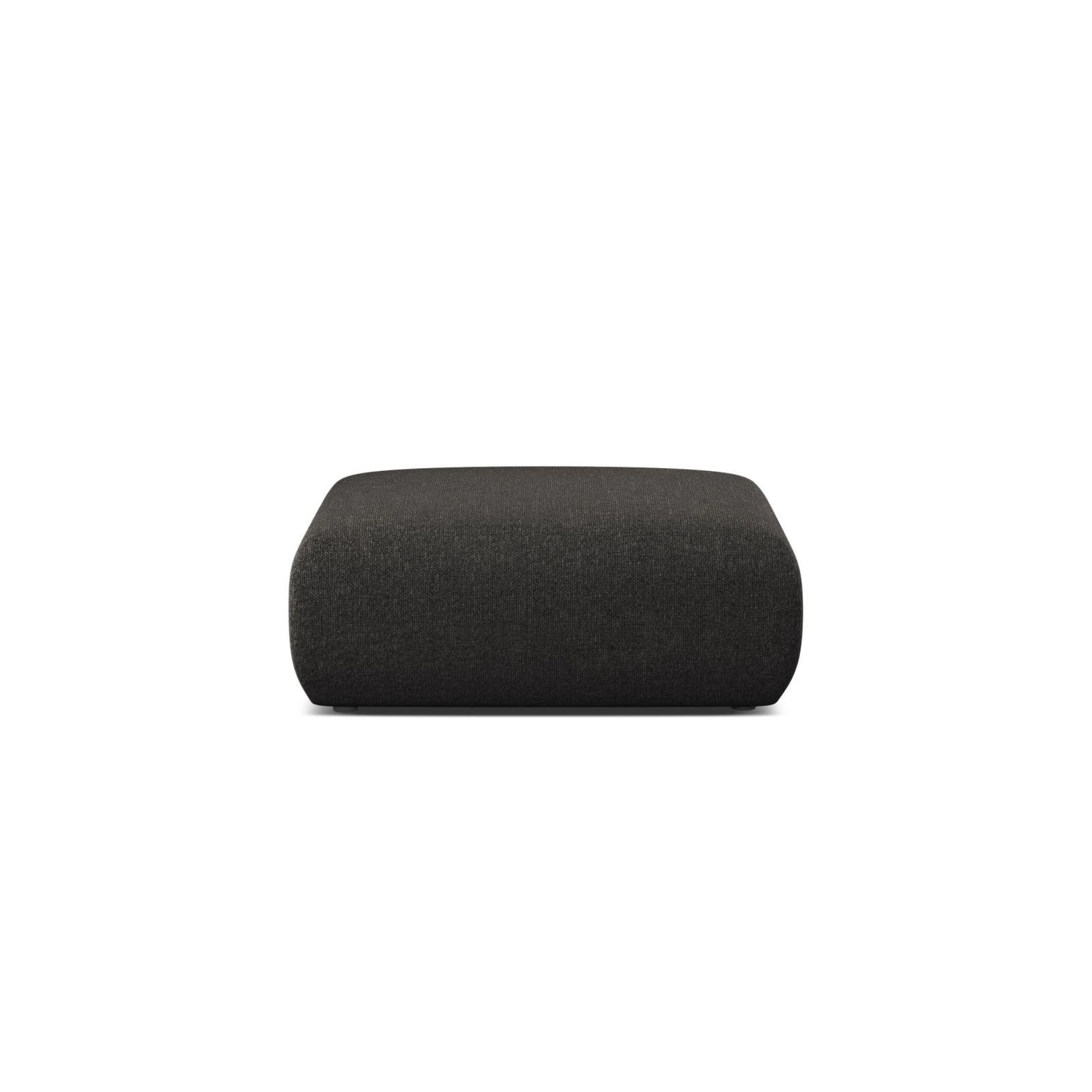Molino Pouf aus Chenille in Anthrazit (Eden 21 Black), 100x100 cm von Micadoni – Bild 1