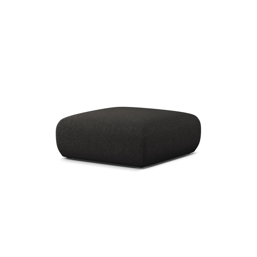 Molino Pouf aus Chenille in Anthrazit (Eden 21 Black), 100x100 cm von Micadoni – Bild 3
