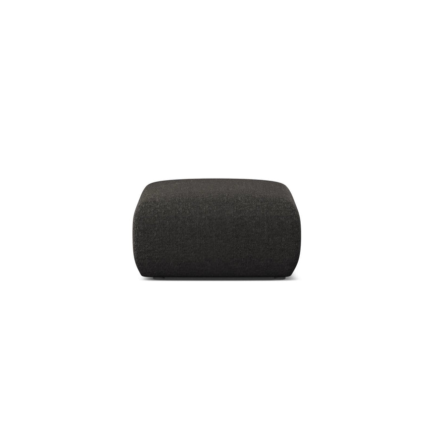 Molino Pouf aus Chenille in Anthrazit (Eden 21 Black), 75x75 cm von Micadoni – Bild 1