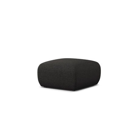 Molino Pouf aus Chenille in Anthrazit (Eden 21 Black), 75x75 cm von Micadoni – Bild 3