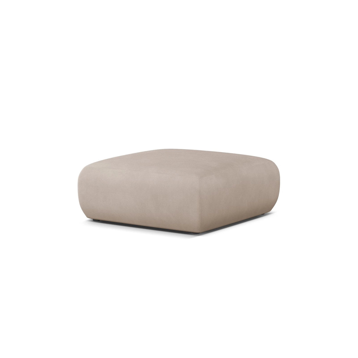 Molino Pouf aus Chenille in Beige (Rebel 25), 100x100 cm von Micadoni – Bild 3