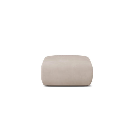 Molino Pouf aus Chenille in Beige (Rebel 25), 75x75 cm von Micadoni – Bild 1