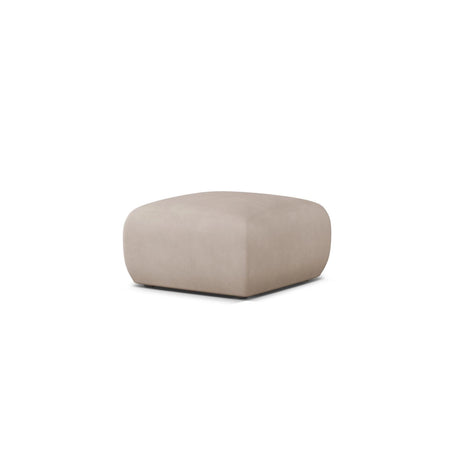 Molino Pouf aus Chenille in Beige (Rebel 25), 75x75 cm von Micadoni – Bild 3