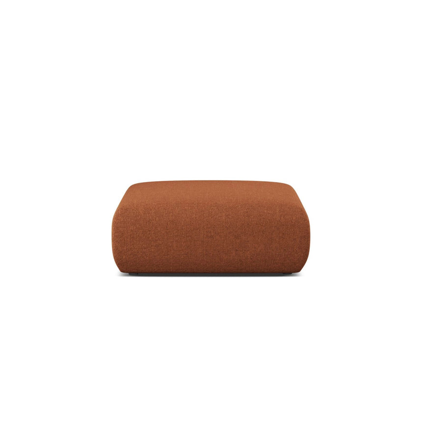 Molino Pouf aus Chenille in Brick (Eden 10 Terra), 100x100 cm von Micadoni – Bild 1