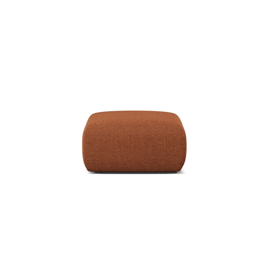 Molino Pouf aus Chenille in Brick (Eden 10 Terra), 75x75 cm von Micadoni – Bild 1