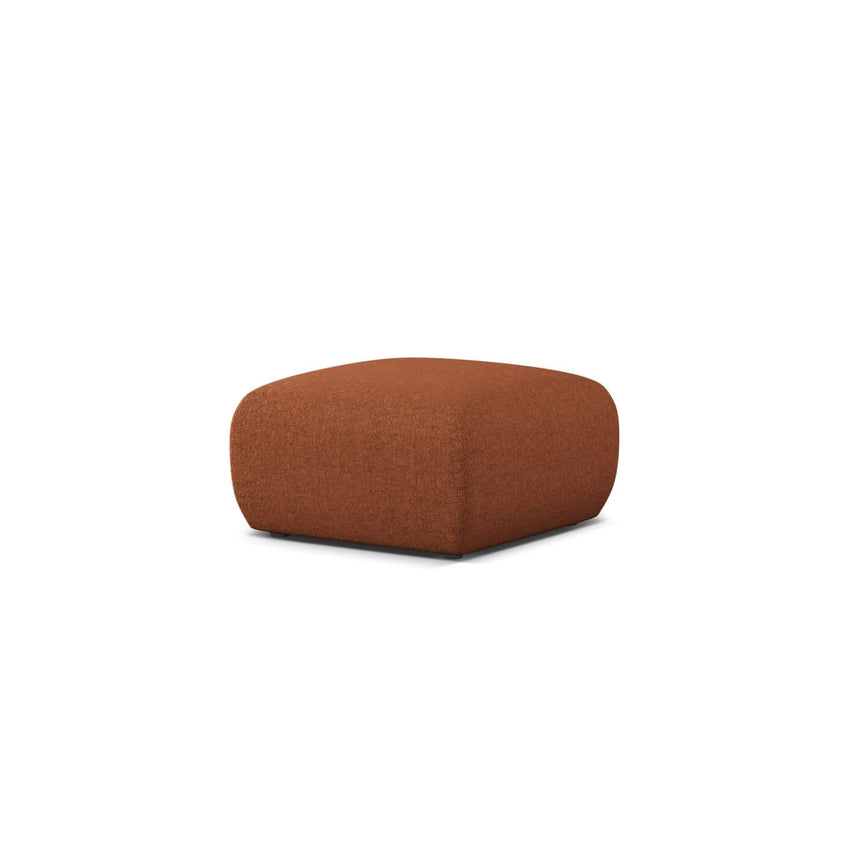 Molino Pouf aus Chenille in Brick (Eden 10 Terra), 75x75 cm von Micadoni – Bild 3