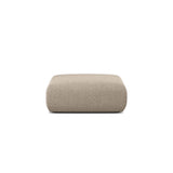 Molino Pouf aus Chenille in Dunkelbeige (Eden 4 Beige), 100x100 cm von Micadoni – Bild 1