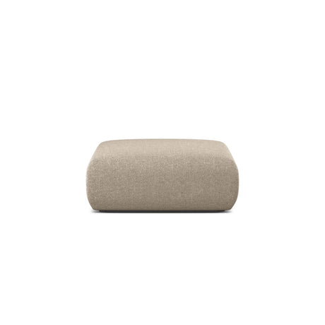 Molino Pouf aus Chenille in Dunkelbeige (Eden 4 Beige), 100x100 cm von Micadoni – Bild 1