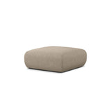 Molino Pouf aus Chenille in Dunkelbeige (Eden 4 Beige), 100x100 cm von Micadoni – Bild 3