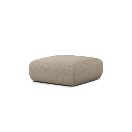 Molino Pouf aus Chenille in Dunkelbeige (Eden 4 Beige), 100x100 cm von Micadoni – Bild 3