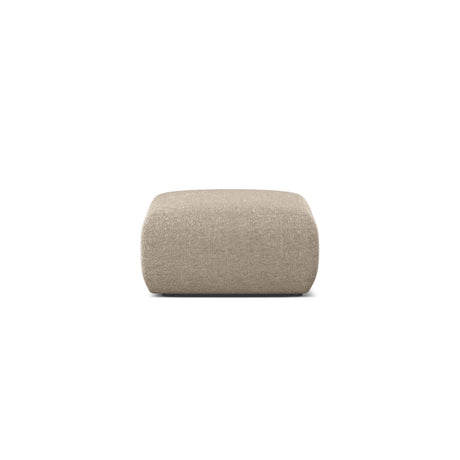 Molino Pouf aus Chenille in Dunkelbeige (Eden 4 Beige), 75x75 cm von Micadoni – Bild 1