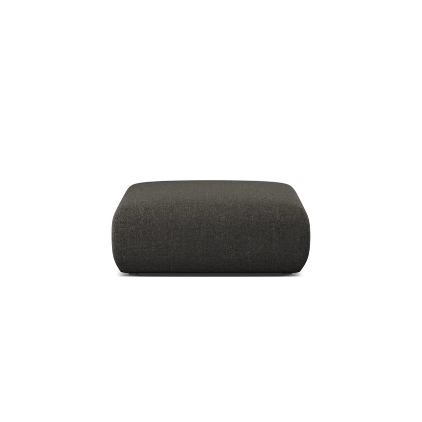 Molino Pouf aus Chenille in Dunkelgrau (Eden 20 Graphite), 100x100 cm von Micadoni – Bild 1