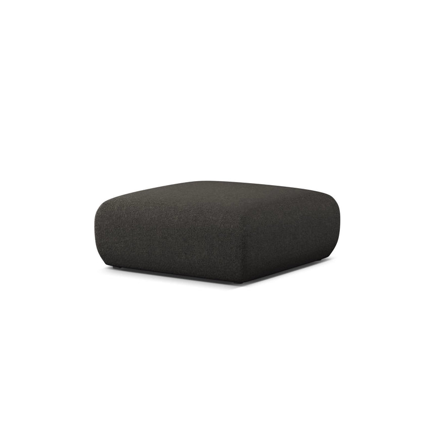 Molino Pouf aus Chenille in Dunkelgrau (Eden 20 Graphite), 100x100 cm von Micadoni – Bild 3