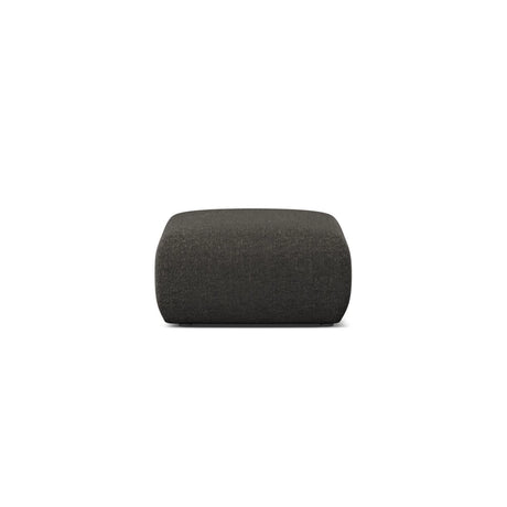 Molino Pouf aus Chenille in Dunkelgrau (Eden 20 Graphite), 75x75 cm von Micadoni – Bild 1