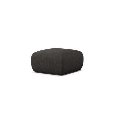 Molino Pouf aus Chenille in Dunkelgrau (Eden 20 Graphite), 75x75 cm von Micadoni – Bild 3