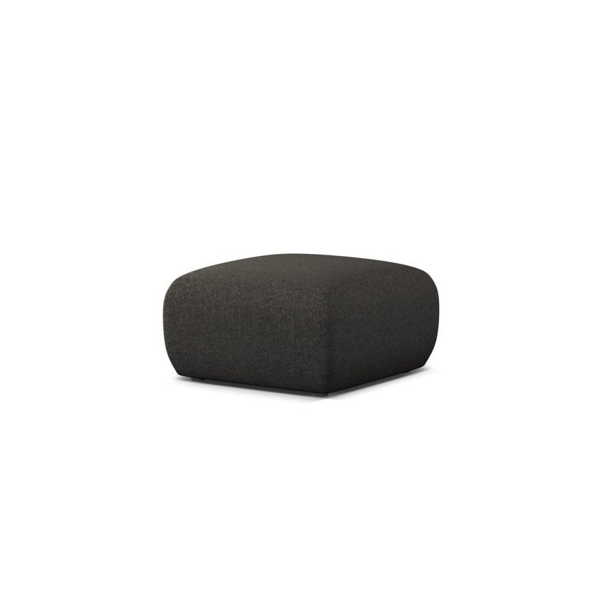 Molino Pouf aus Chenille in Dunkelgrau (Eden 20 Graphite), 75x75 cm von Micadoni – Bild 3