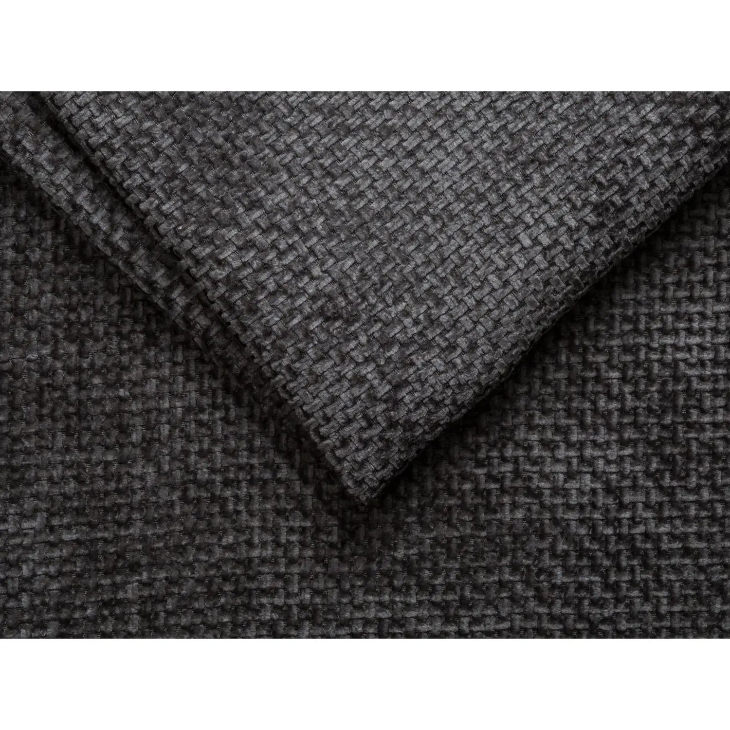 Molino Pouf aus Chenille in Dunkelgrau (Eden 20 Graphite), 75x75 cm von Micadoni – Bild 4