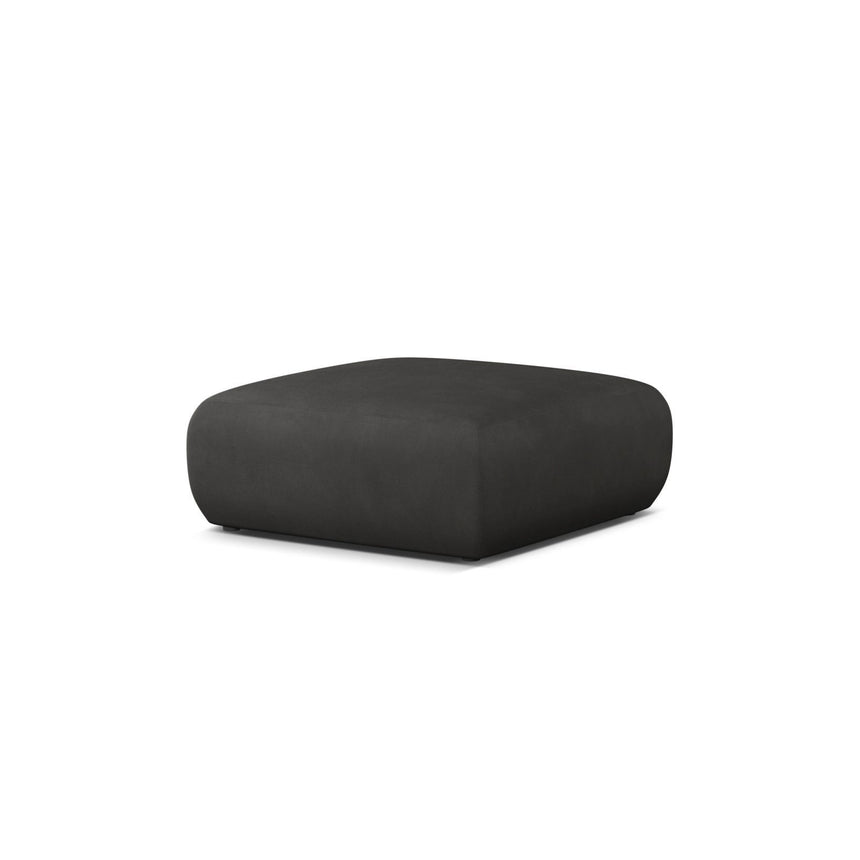 Molino Pouf aus Chenille in Dunkelgrau (Rebel 3), 100x100 cm von Micadoni – Bild 3