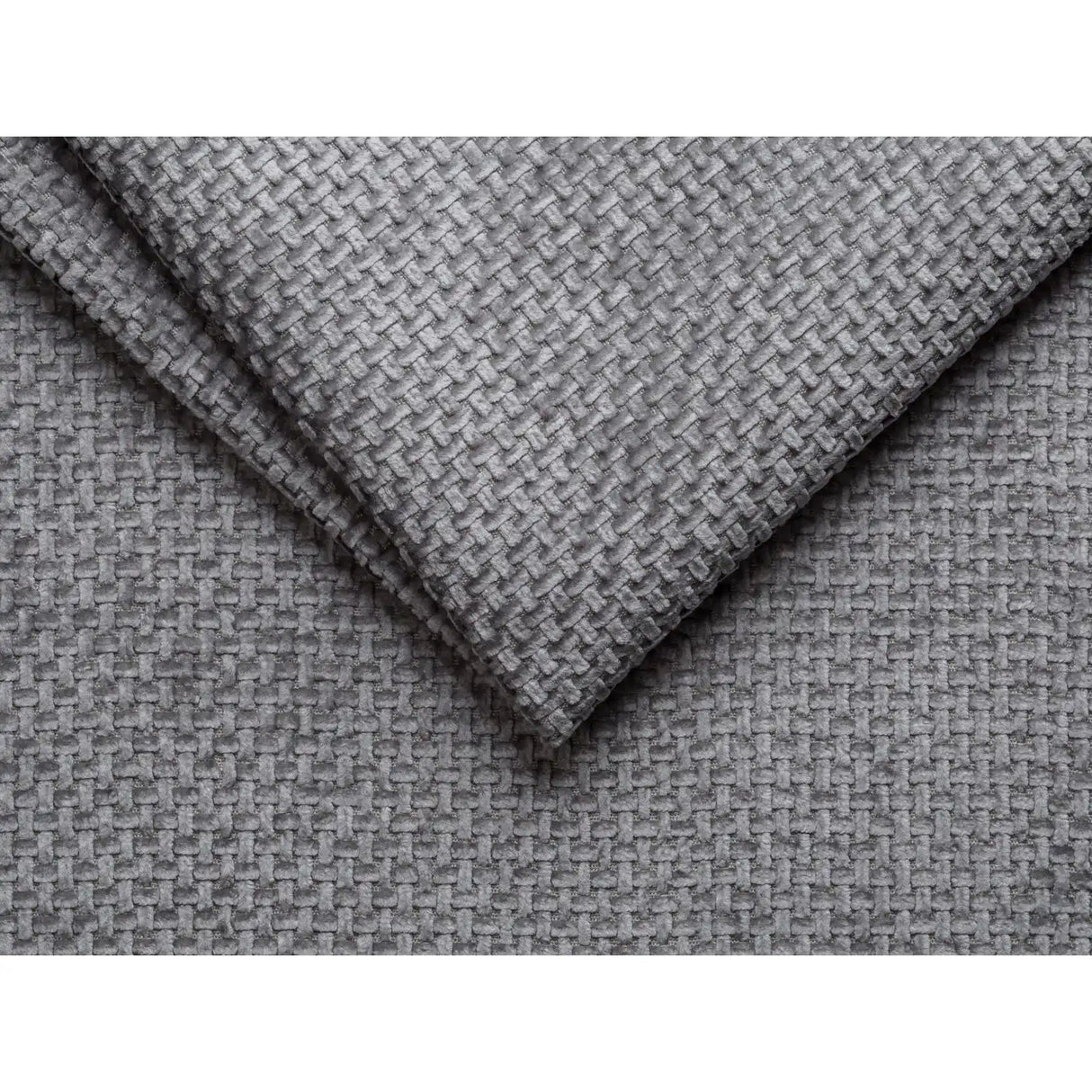 Molino Pouf aus Chenille in Hellgrau (Eden 18 Grey), 100x100 cm von Micadoni – Bild 4