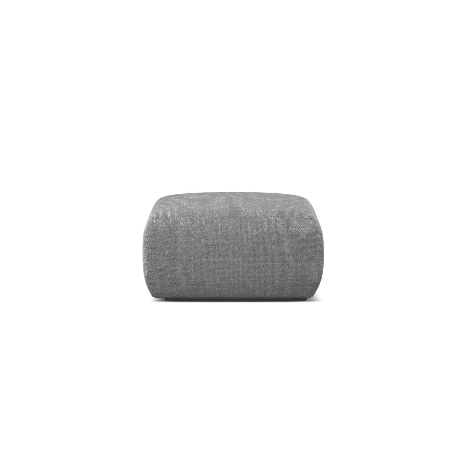 Molino Pouf aus Chenille in Hellgrau (Eden 18 Grey), 75x75 cm von Micadoni – Bild 1