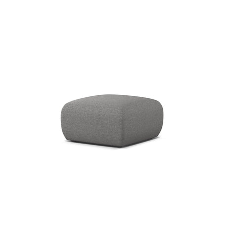 Molino Pouf aus Chenille in Hellgrau (Eden 18 Grey), 75x75 cm von Micadoni – Bild 3