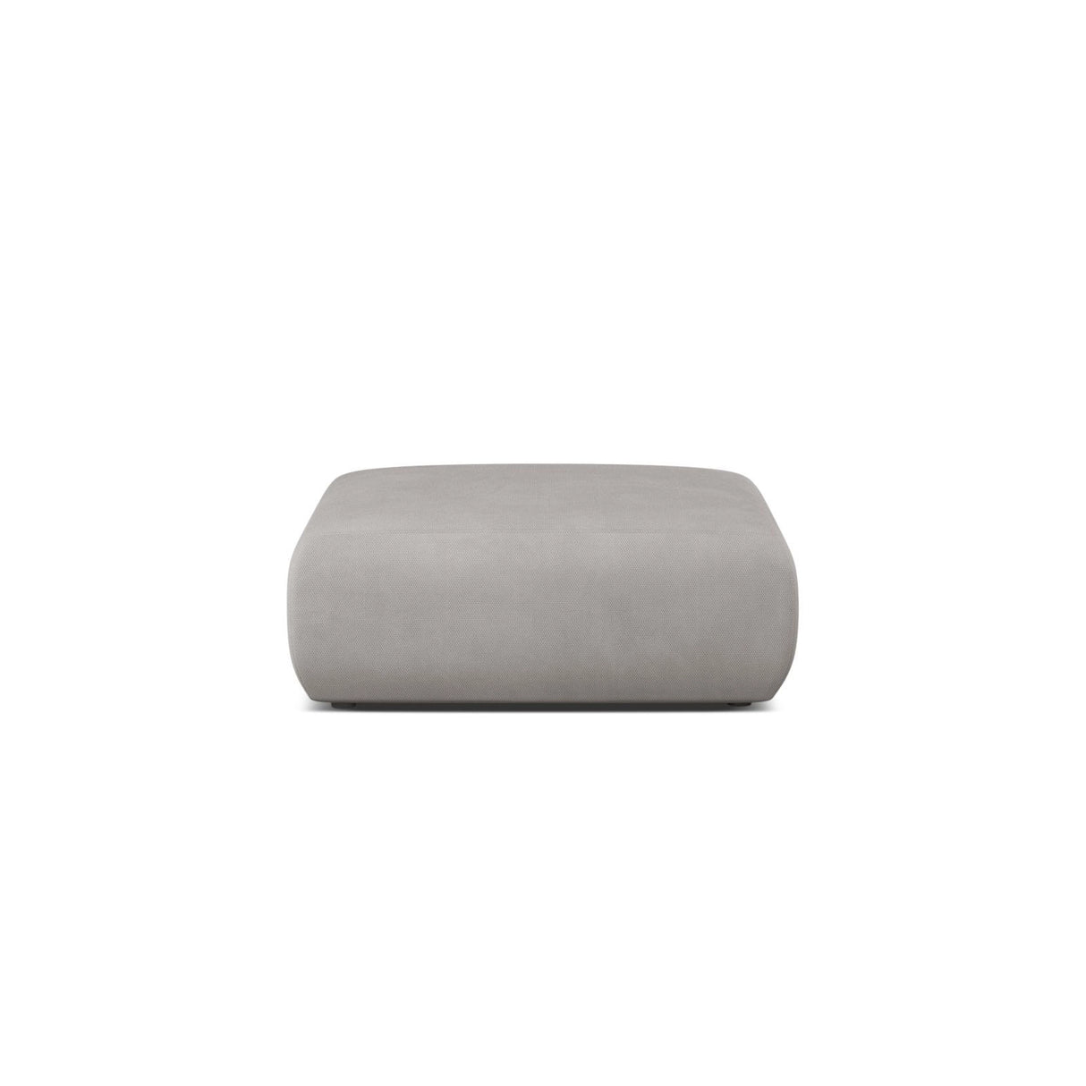 Molino Pouf aus Chenille in Hellgrau (Rebel 5), 100x100 cm von Micadoni – Bild 1
