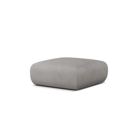 Molino Pouf aus Chenille in Hellgrau (Rebel 5), 100x100 cm von Micadoni – Bild 3