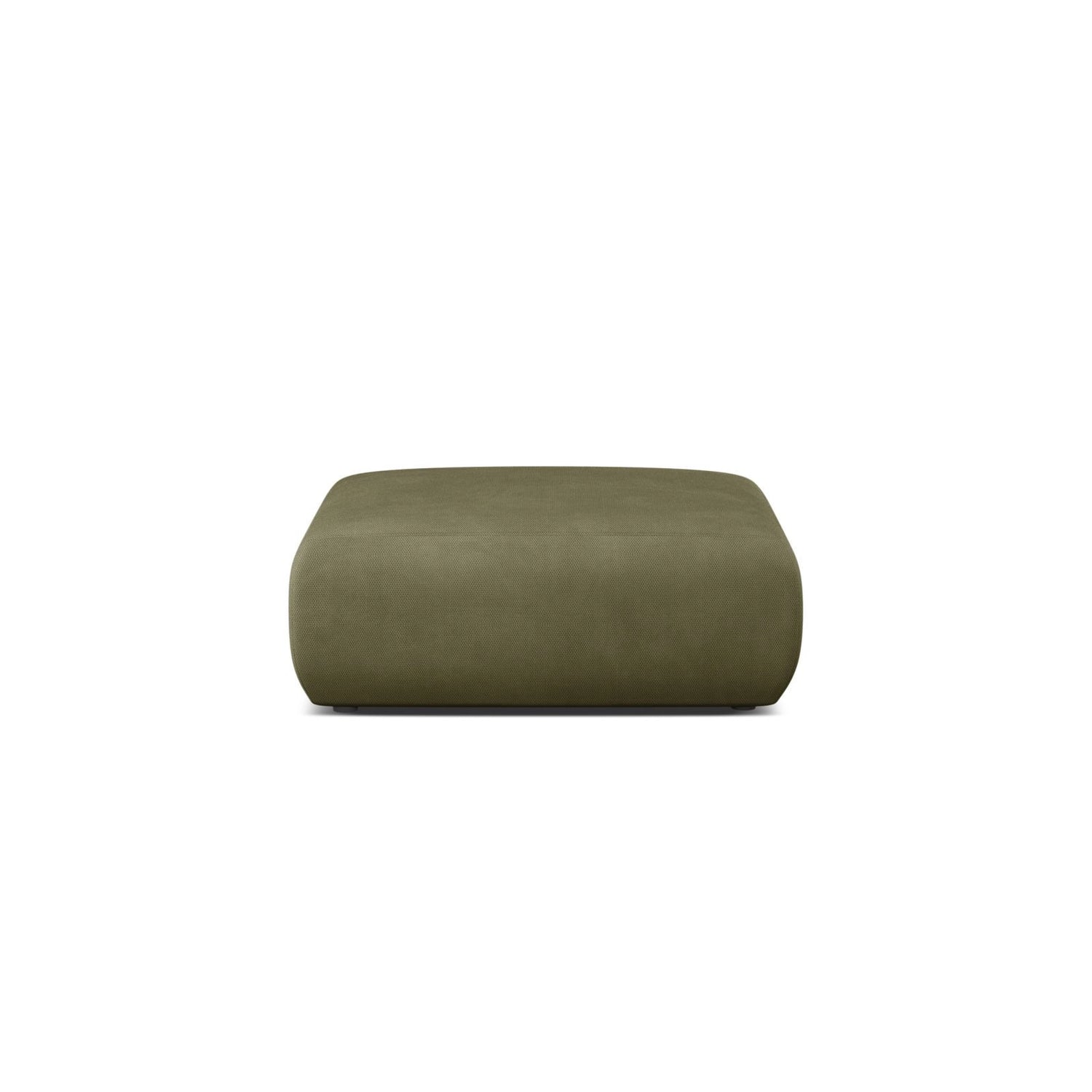 Molino Pouf aus Chenille in Hellgrün (Rebel 18), 100x100 cm von Micadoni – Bild 1