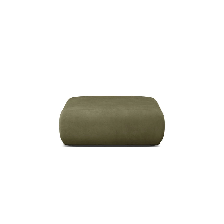 Molino Pouf aus Chenille in Hellgrün (Rebel 18), 100x100 cm von Micadoni – Bild 1