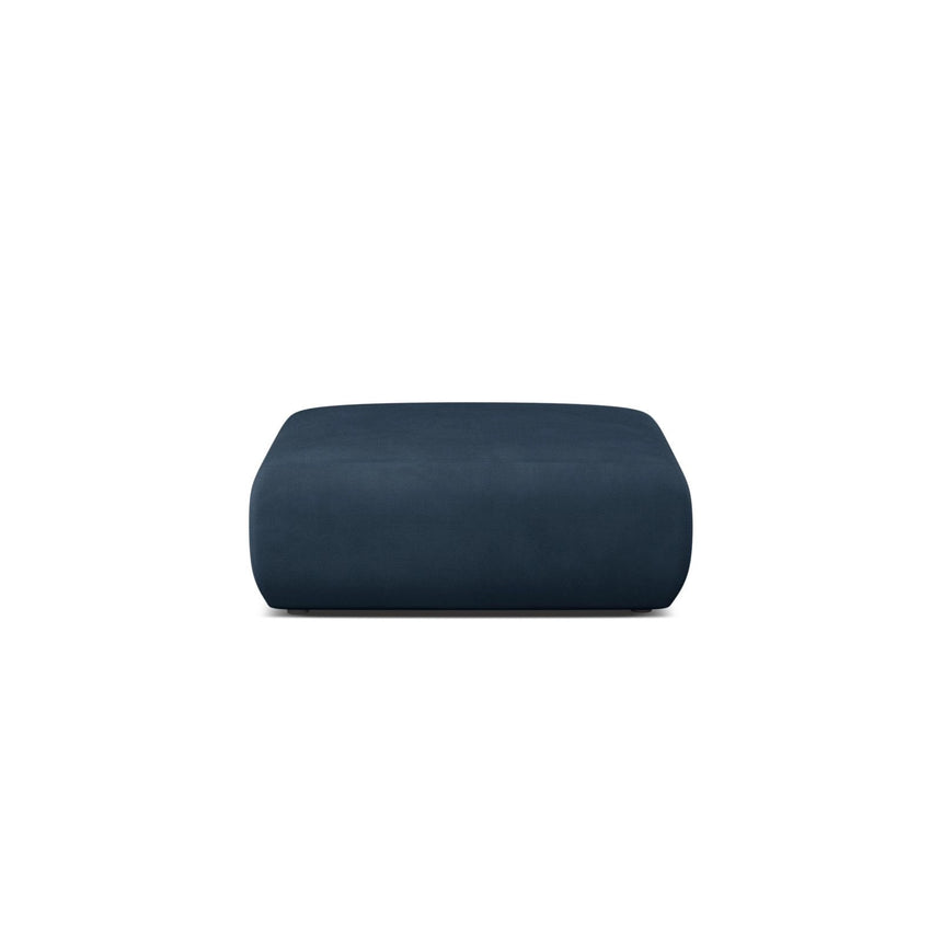 Molino Pouf aus Chenille in Königsblau (Rebel 12), 100x100 cm von Micadoni – Bild 1