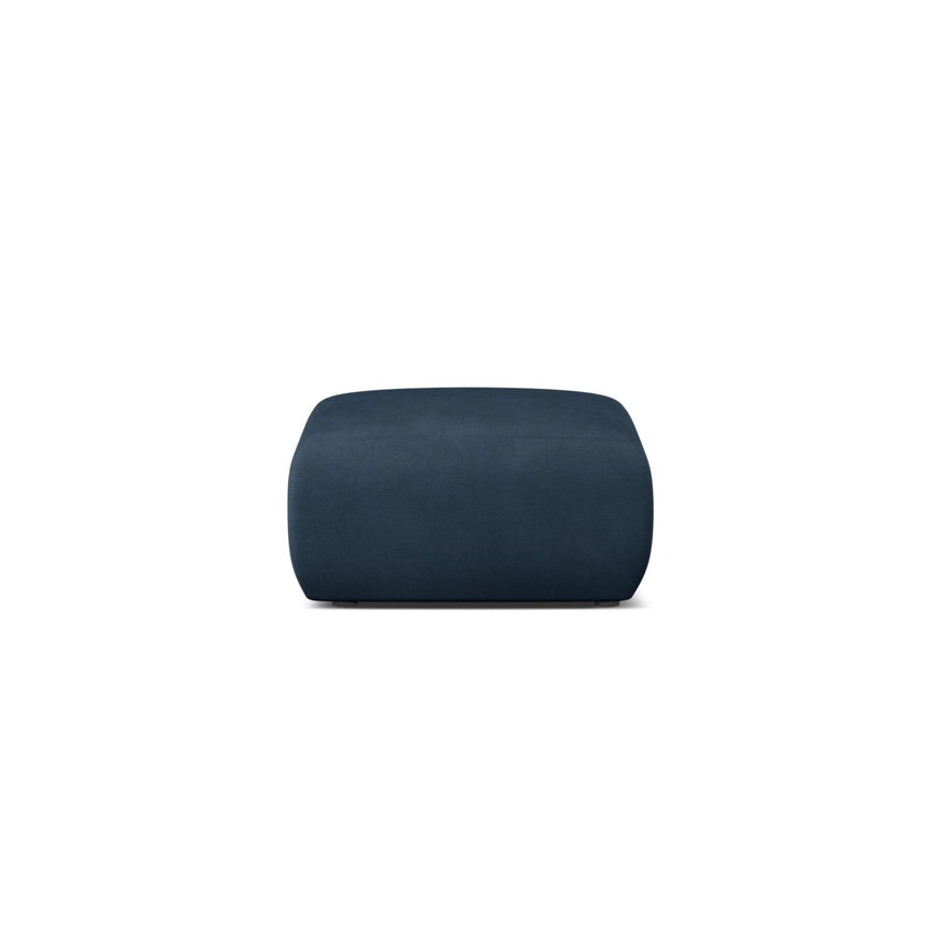 Molino Pouf aus Chenille in Königsblau (Rebel 12), 75x75 cm von Micadoni – Bild 1