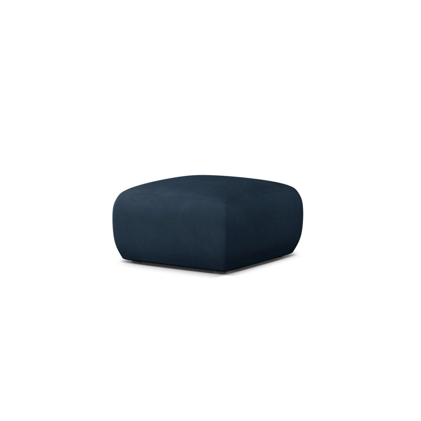 Molino Pouf aus Chenille in Königsblau (Rebel 12), 75x75 cm von Micadoni – Bild 3