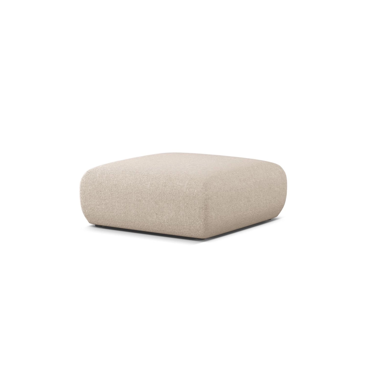 Molino Pouf aus Chenille in Leichtes Beige (Eden 2 Pearl), 100x100 cm von Micadoni – Bild 3