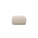 Molino Pouf aus Chenille in Leichtes Beige (Eden 2 Pearl), 75x75 cm von Micadoni – Bild 1