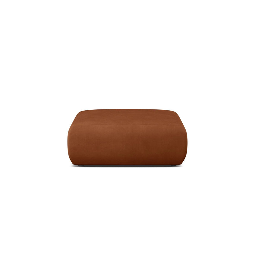 Molino Pouf aus Chenille in Orange (Rebel 20), 100x100 cm von Micadoni – Bild 1