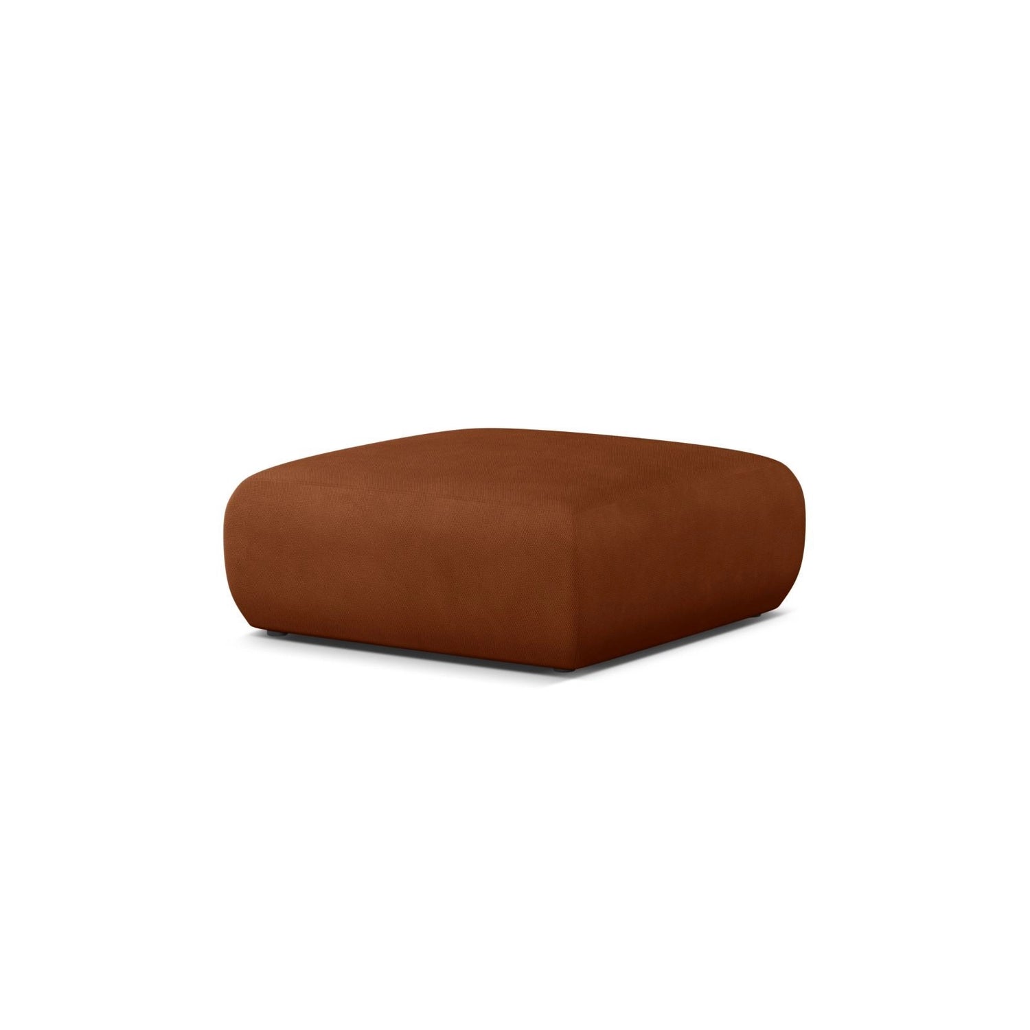 Molino Pouf aus Chenille in Orange (Rebel 20), 100x100 cm von Micadoni – Bild 3