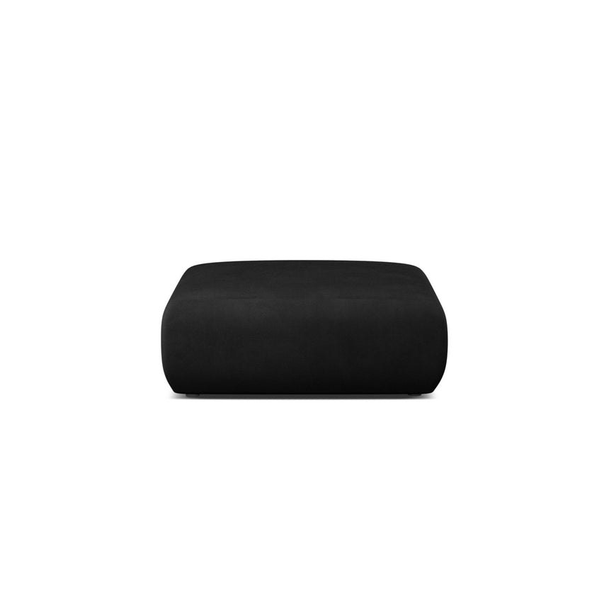 Molino Pouf aus Chenille in Schwarz (Rebel 1), 100x100 cm von Micadoni – Bild 1