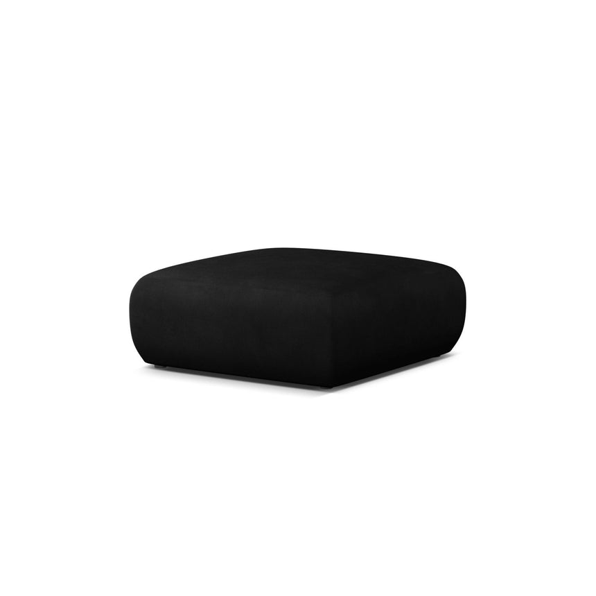Molino Pouf aus Chenille in Schwarz (Rebel 1), 100x100 cm von Micadoni – Bild 3