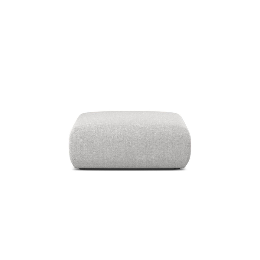 Molino Pouf aus Chenille in Silber (Eden 17 Silver), 100x100 cm von Micadoni – Bild 1