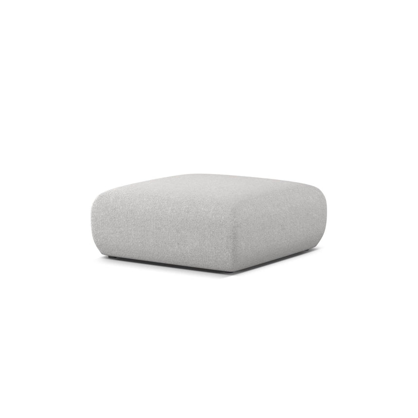 Molino Pouf aus Chenille in Silber (Eden 17 Silver), 100x100 cm von Micadoni – Bild 4