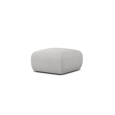 Molino Pouf aus Chenille in Silber (Eden 17 Silver), 75x75 cm von Micadoni – Bild 3
