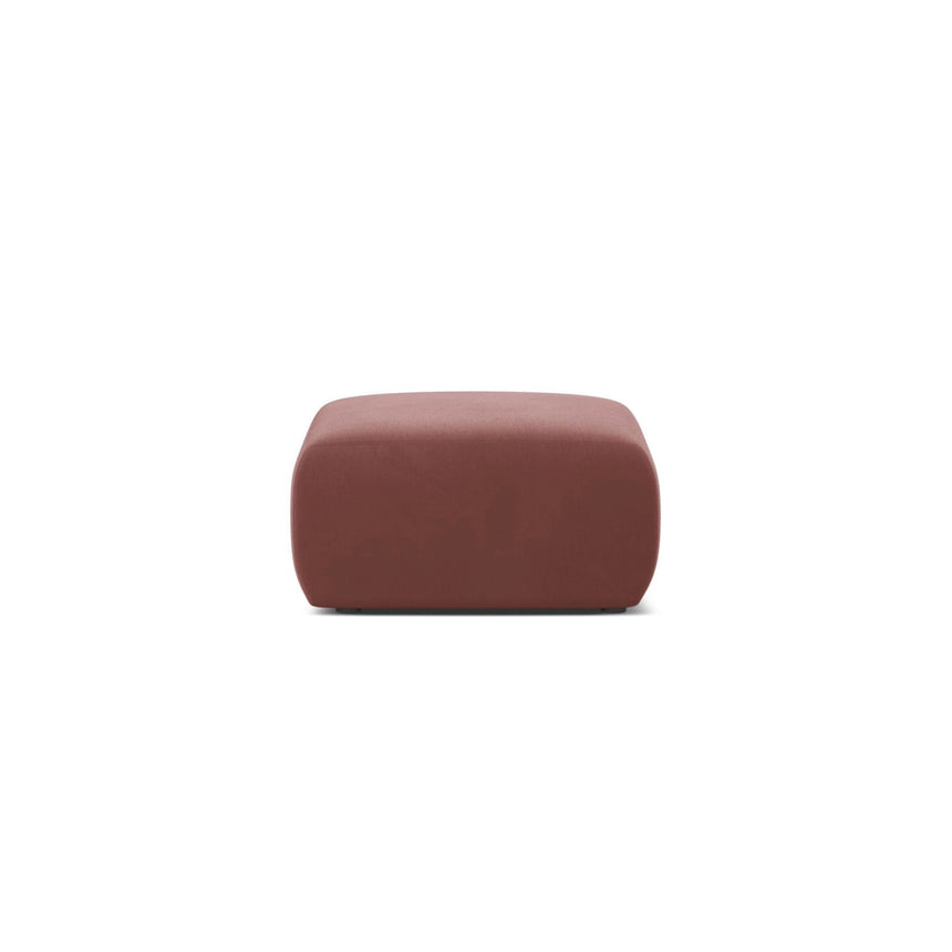 Molino Pouf aus Samt in Flamingo (Casino Salmon), 75x75 cm von Micadoni – Bild 1