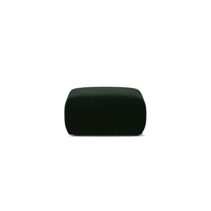 Molino Pouf aus Samt in Flaschengrün (Casino Deep Green), 75x75 cm von Micadoni – Bild 1