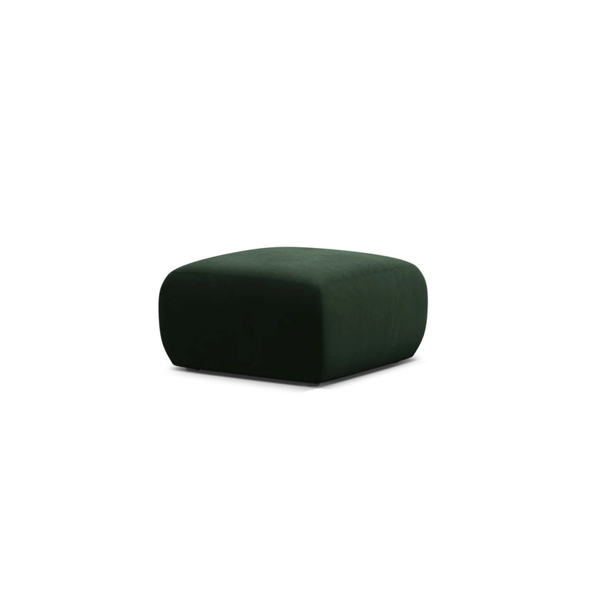 Molino Pouf aus Samt in Flaschengrün (Casino Deep Green), 75x75 cm von Micadoni – Bild 3
