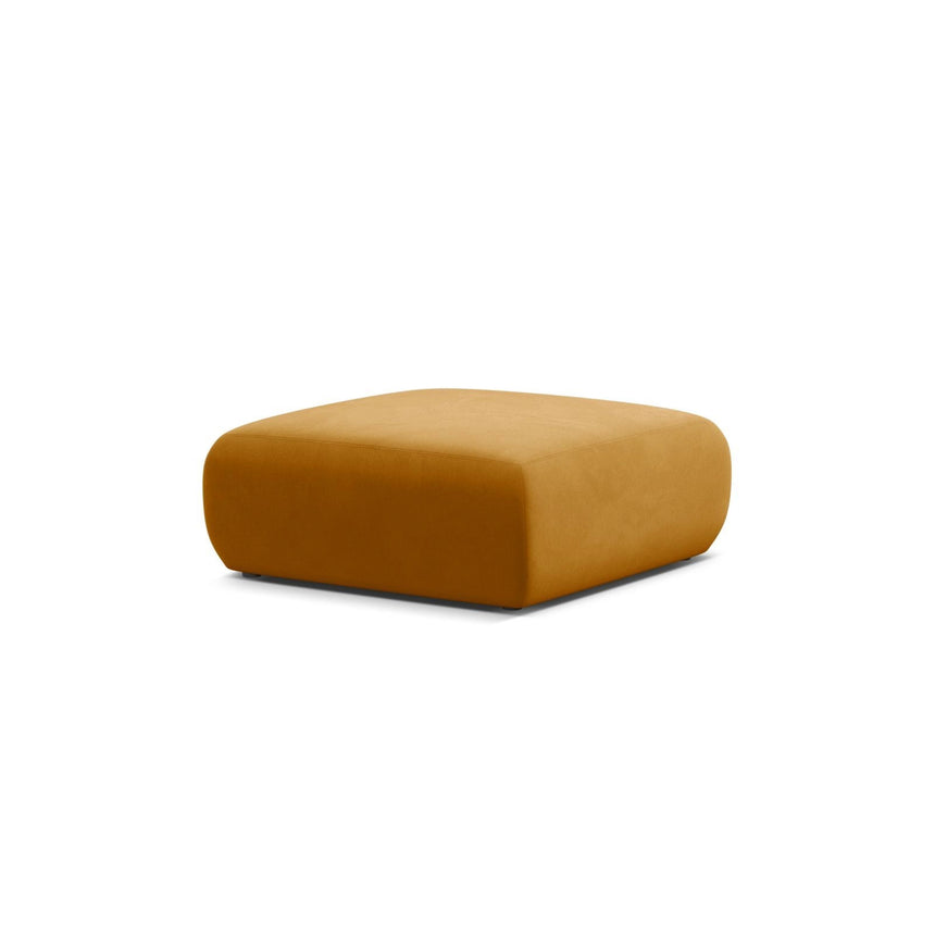 Molino Pouf aus Samt in Gelb (Casino Mostaza), 100x100 cm von Micadoni – Bild 3
