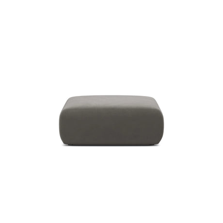 Molino Pouf aus Samt in Grau (Casino Stone), 100x100 cm von Micadoni – Bild 1