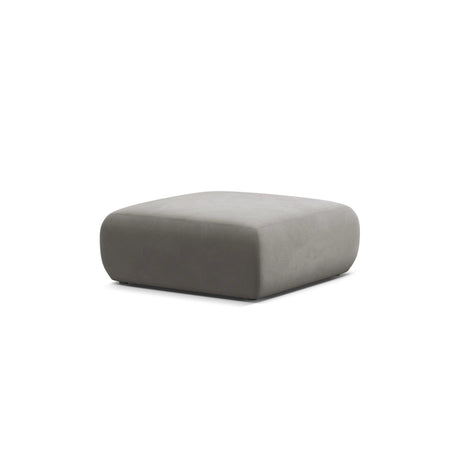 Molino Pouf aus Samt in Grau (Casino Stone), 100x100 cm von Micadoni – Bild 3