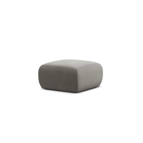 Molino Pouf aus Samt in Grau (Casino Stone), 75x75 cm von Micadoni – Bild 3