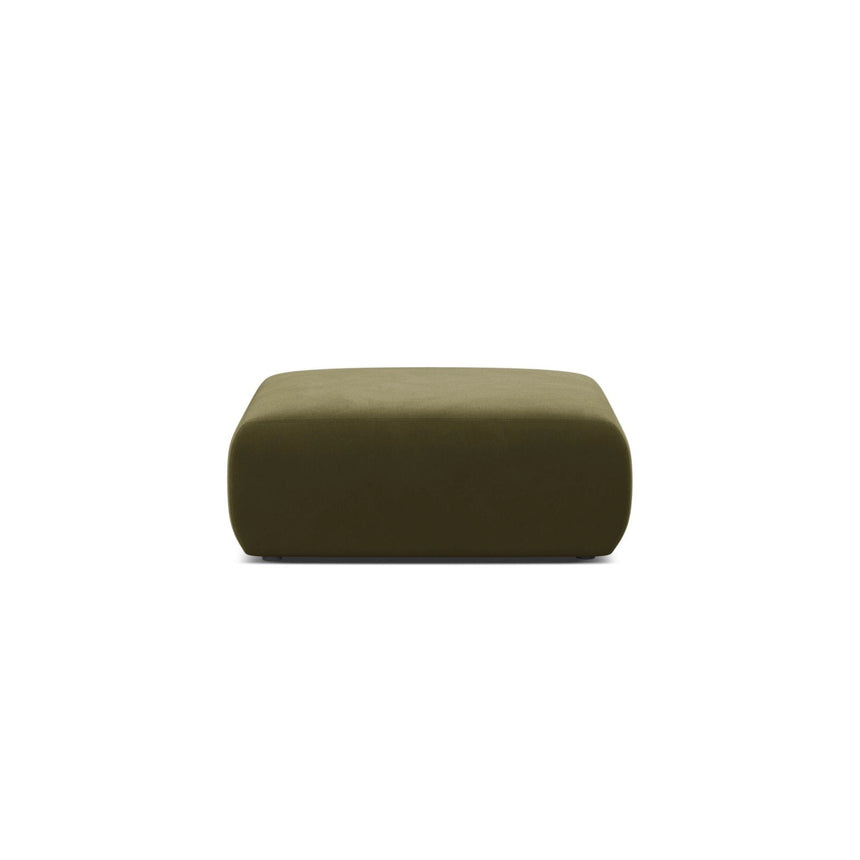 Molino Pouf aus Samt in Hellgrün (Casino Forest), 100x100 cm von Micadoni – Bild 1