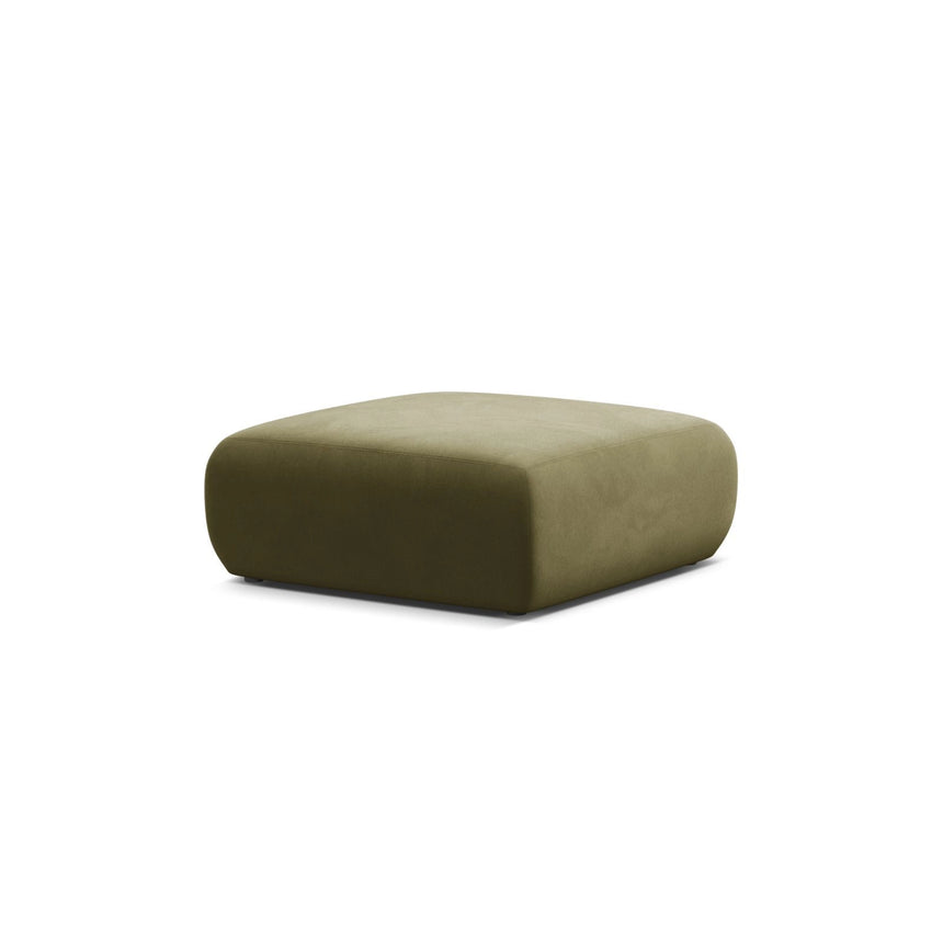 Molino Pouf aus Samt in Hellgrün (Casino Forest), 100x100 cm von Micadoni – Bild 3